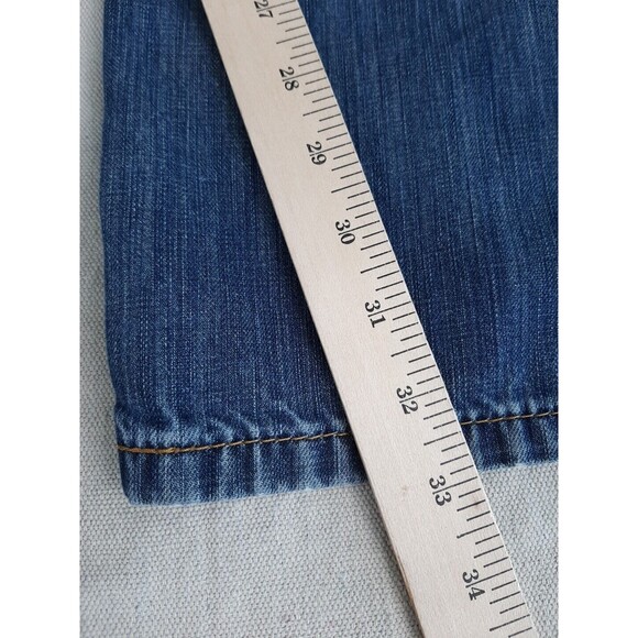 Levis 527 Jeans Mens 34 35x32 Boot Distressed Thrashed Mid Rise Cowboy Western - Picture 4 of 16